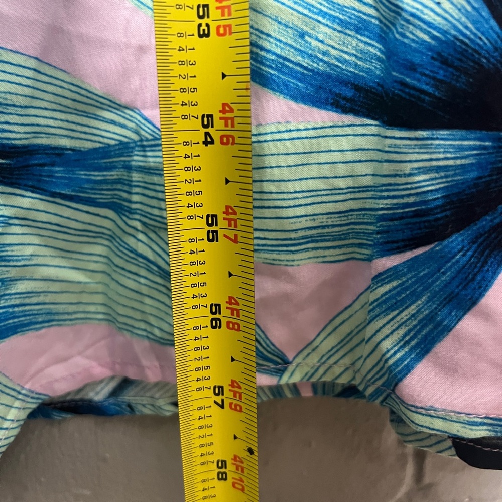 Olivaceous Tropical Leaf Print Tie Front Maxi Dress - Picture 16 of 16